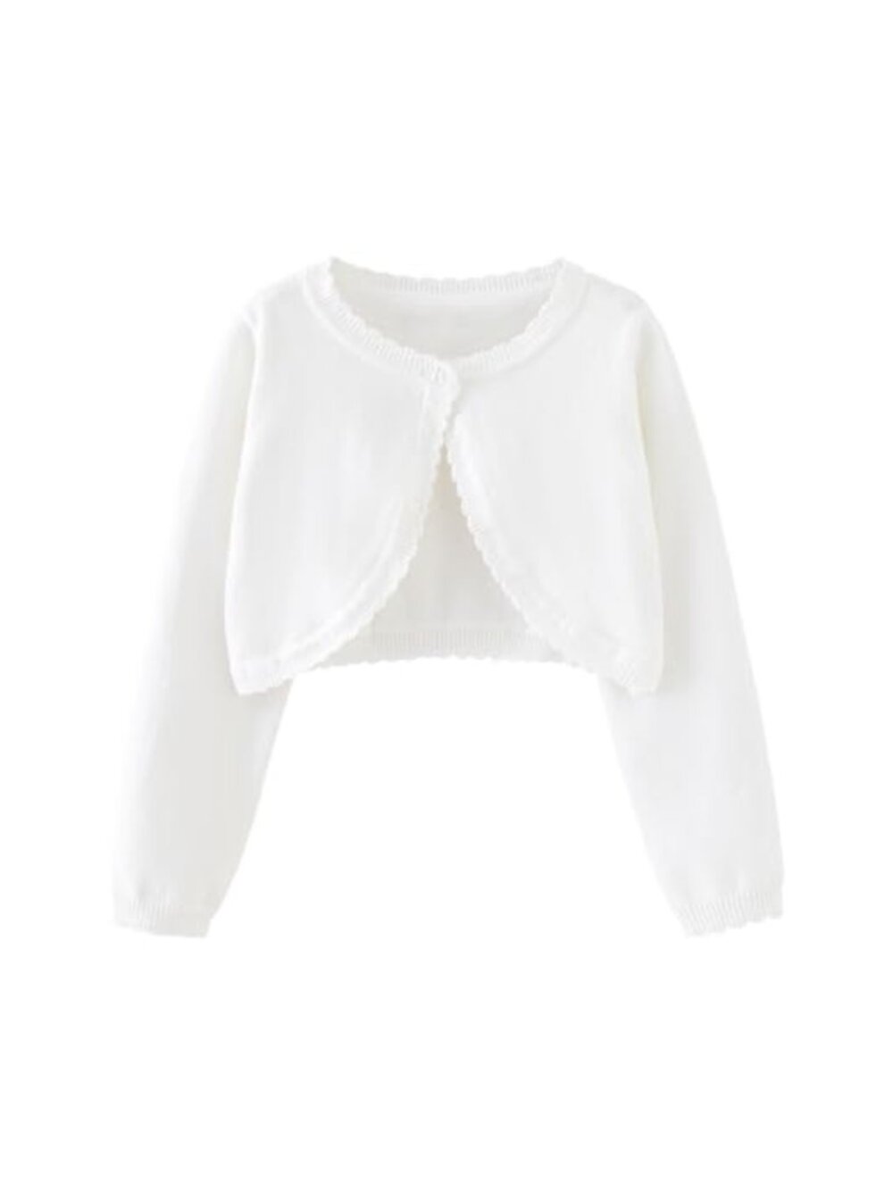 Toddler Girls Cotton Cardigan Long Sleeve Button Shrug